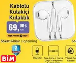 POLOSMART KABLOLU KULAKİÇİ KULAKLIK